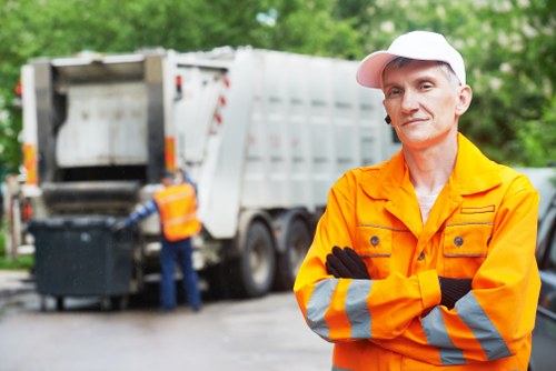 Recycling bins for segregating waste in West London